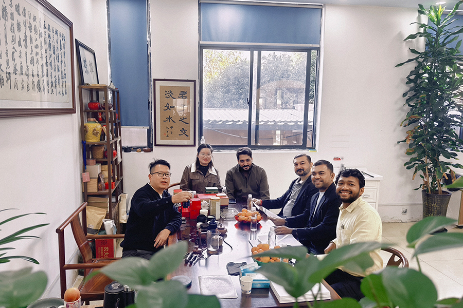 Foto de grupo com convidados