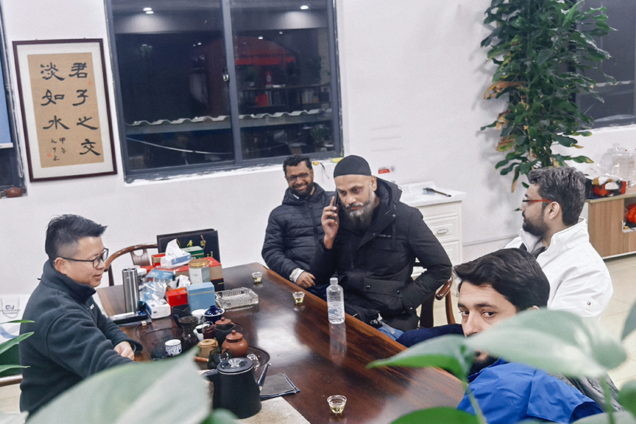 Foto de grupo com convidados