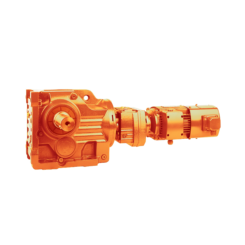 Motor com engrenagens cônicas helicoidais de alto torque série K